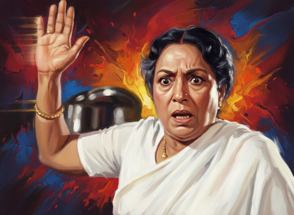 गुस्से में ललिता पवार का फोटो