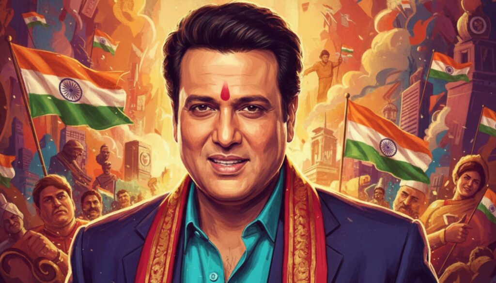 गोविंदा_राजनीतिक_अमूर्त_पोर्ट्रेट_भारत