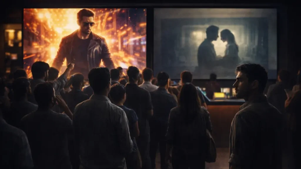 दर्शक चमकदार स्टार फिल्म की तरफ झुकते हुए दिखाई दे रहे हैं