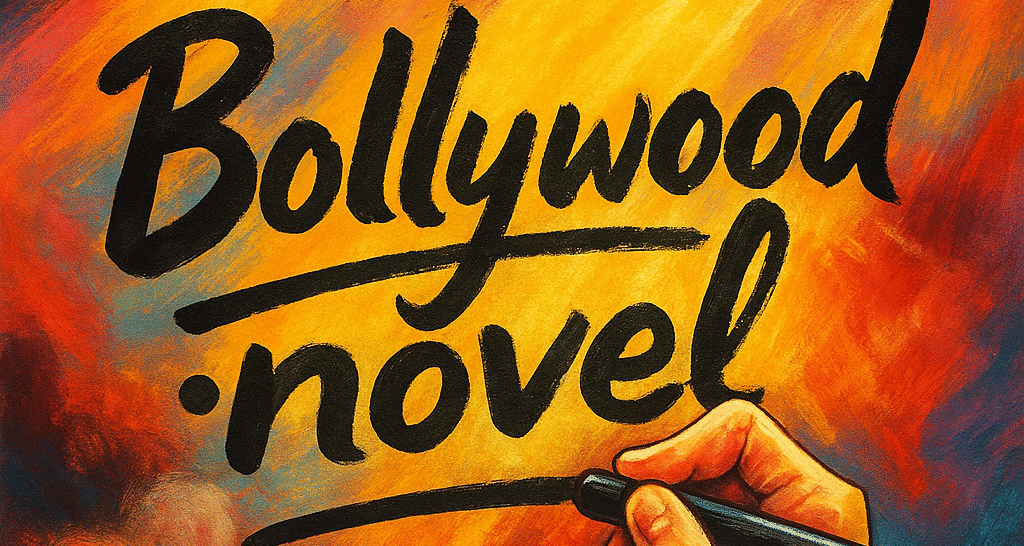 Bollywood novel लोगो illustration