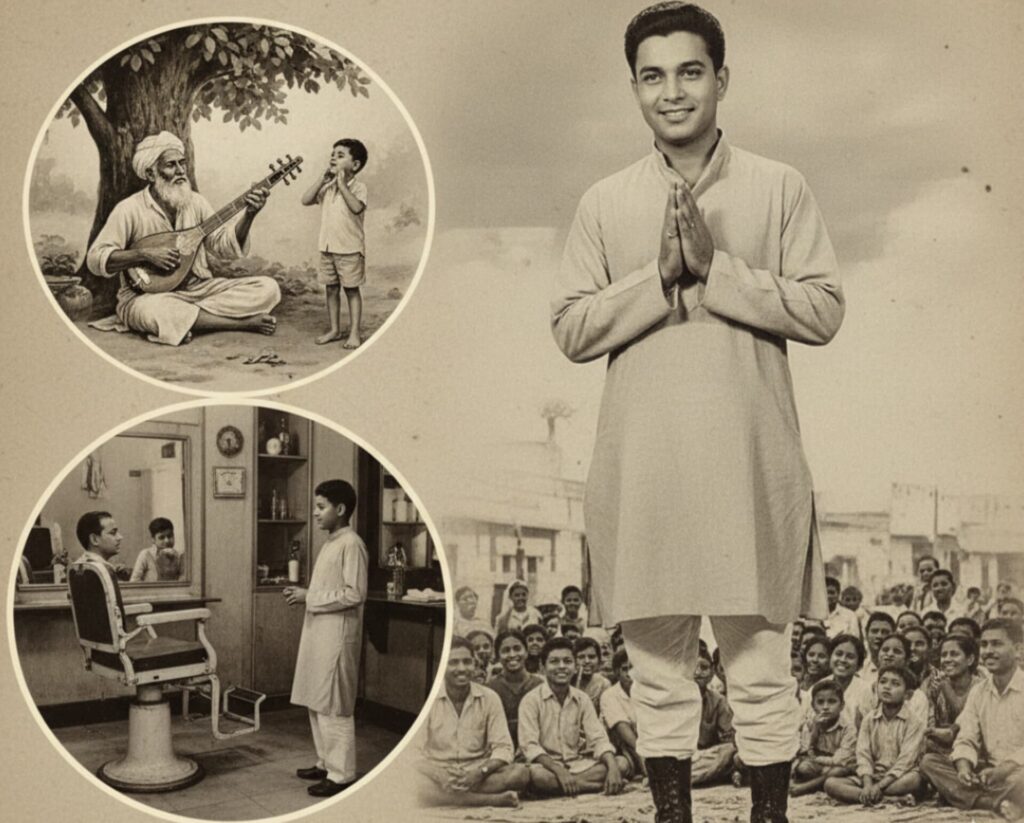 मोहम्मद रफी किंग ऑफ़ मेलोडी, फकीर से प्रेरणा, रियाज़ और नाई की दुकान