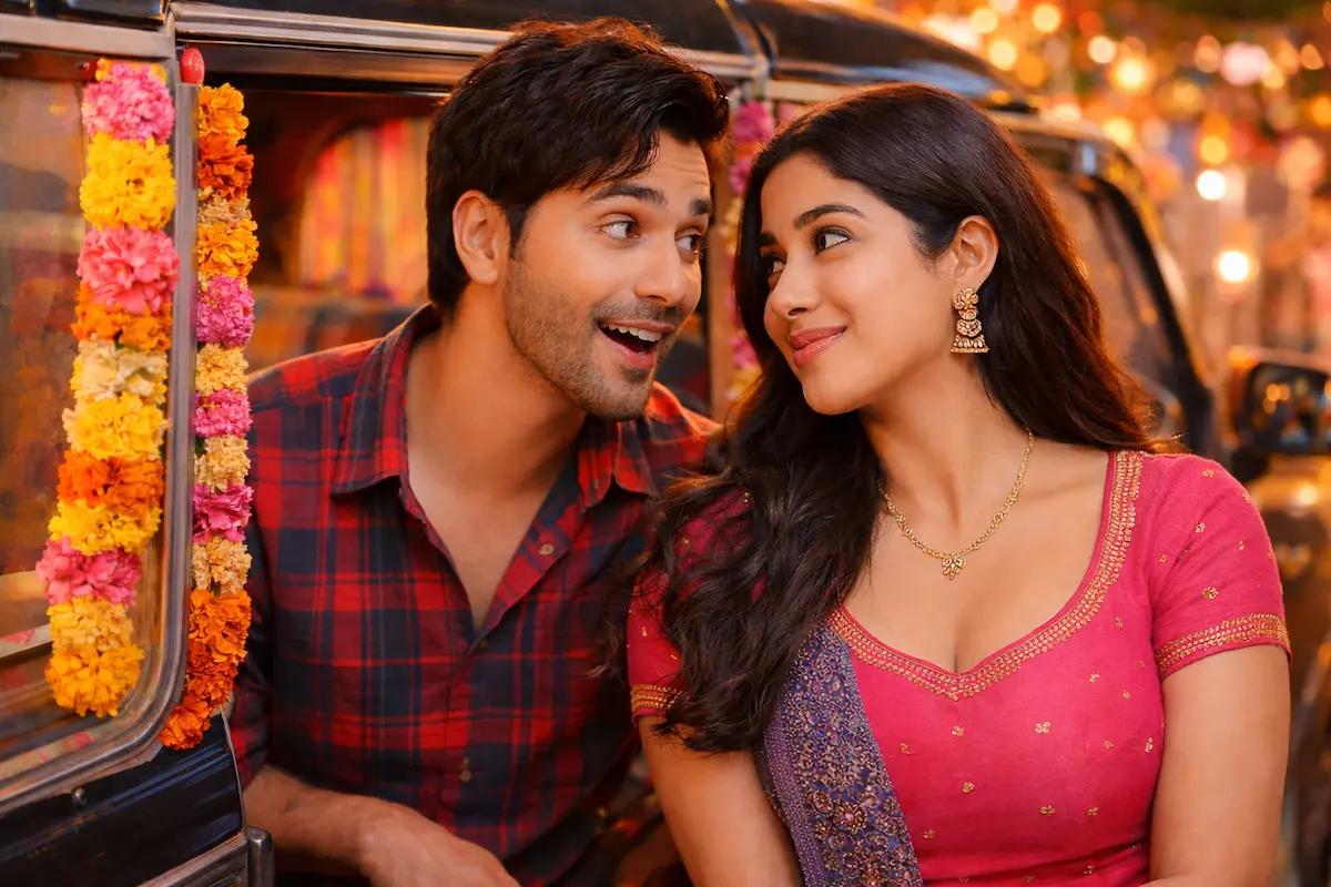 वरुण धवन और जानवी कपूर का रोमांटिक सीन