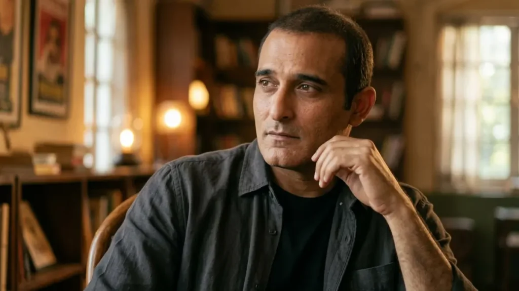 ख़ामोशी में डूबा एक शख़्स, आँखों में गहरी सोच का असर