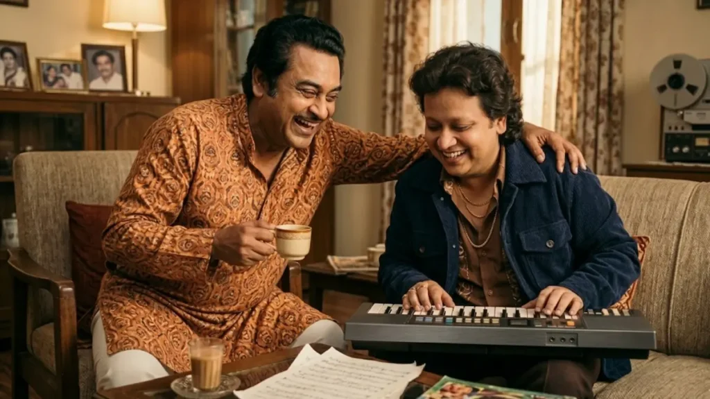 दो फनकारों के दरमियान मौसिकी पर दिलचस्प गुफ़्तगू का सिनेमाई मंज़र