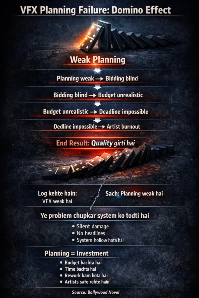 वीएफएक्स प्लानिंग की नाकामी का सिलसिला दिखाता डोमिनो असर