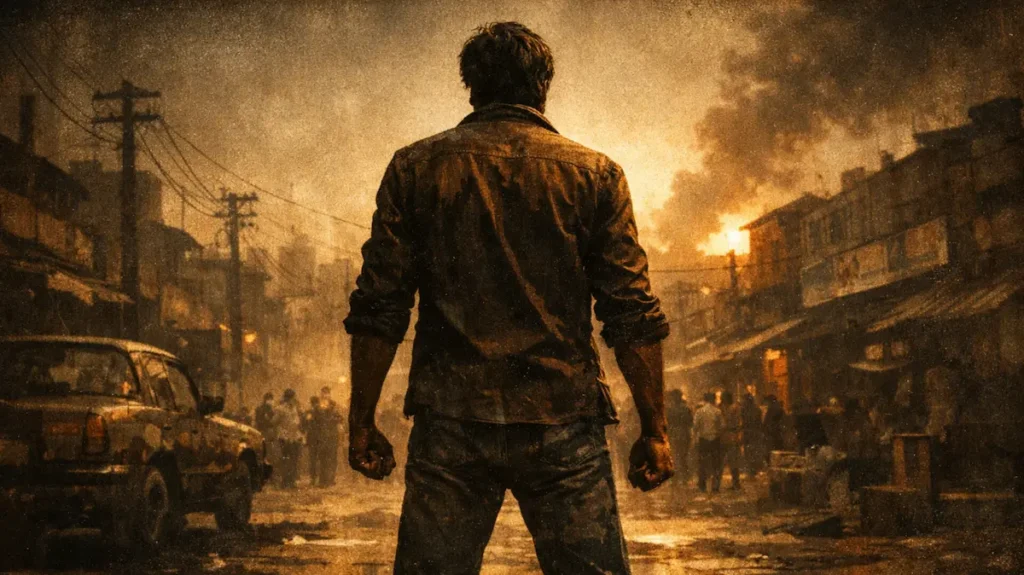 1970 के दशक के गुस्सैल नायक की प्रतीकात्मक छवि