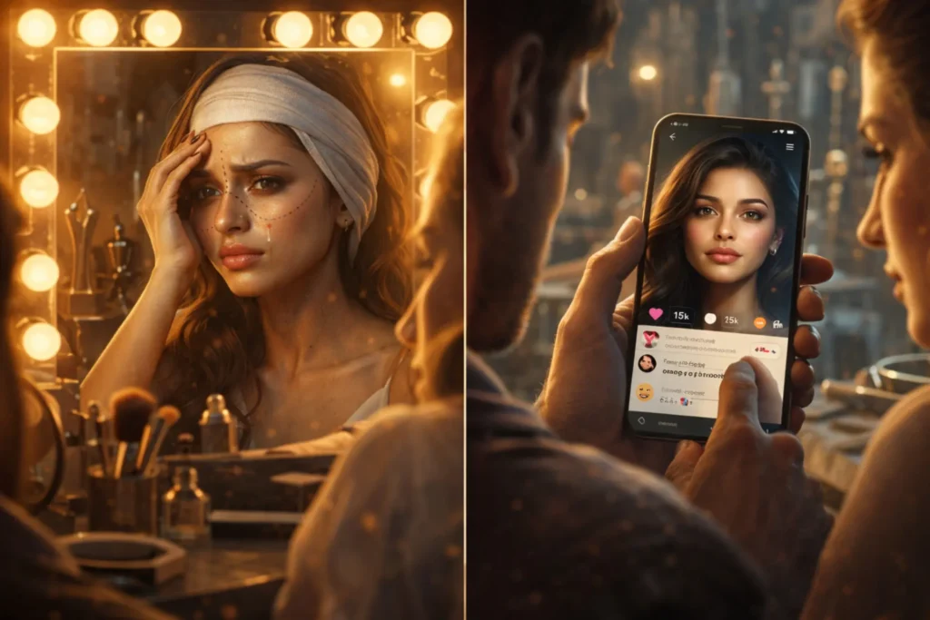 सोशल मीडिया दबाव और बॉलीवुड की नकली खूबसूरती