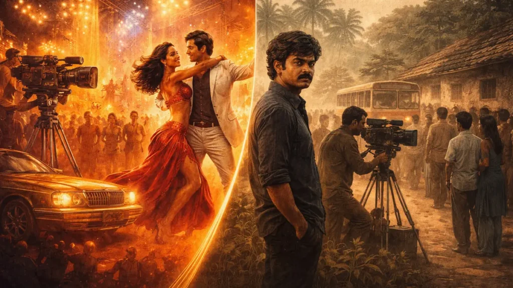 बॉलीवुड और साउथ सिनेमा की शैली का प्रतीकात्मक अंतर