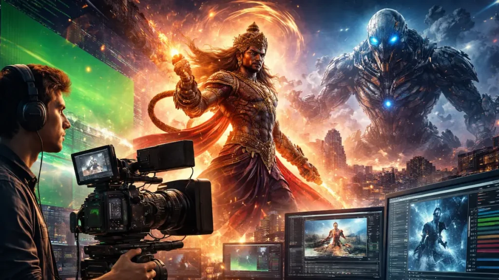 कैमरे और कंप्यूटर स्क्रीन के बीच खड़ा सिनेमाई वीएफएक्स का मंज़र