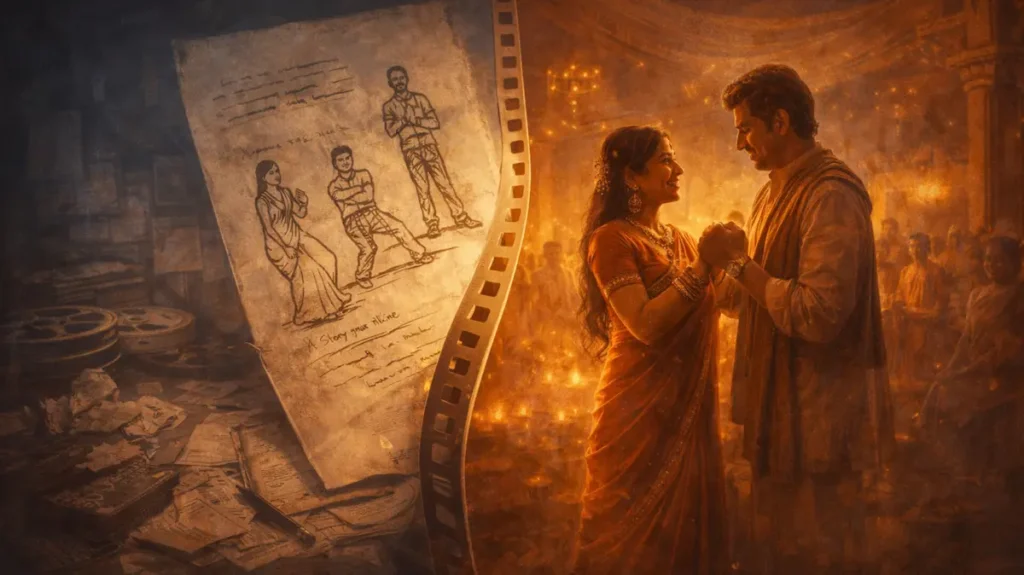 कहानी के बदलते सफ़र और सिनेमा की नई शक्ल की प्रतीकात्मक तस्वीर