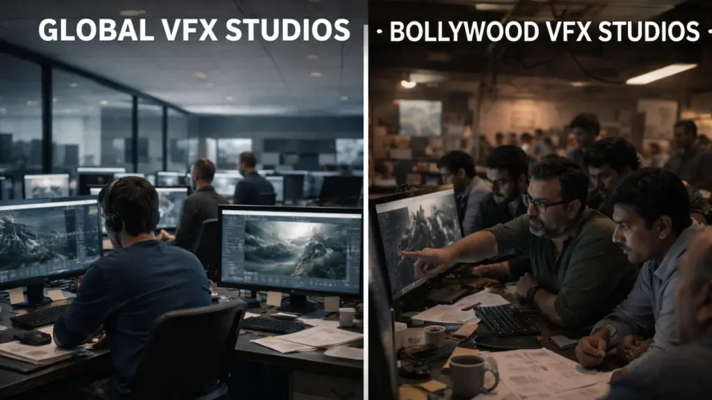 Global और Bollywood वीएफएक्स वर्कफ़्लो का साफ़ फर्क़