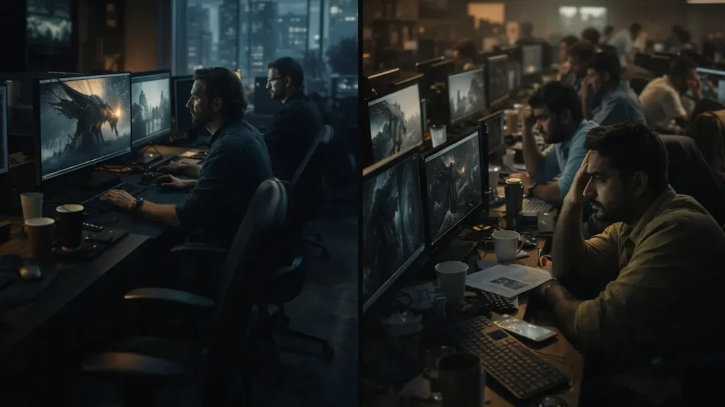 Hollywood और Bollywood वीएफएक्स स्टूडियो का फर्क़ दिखाता मंज़र