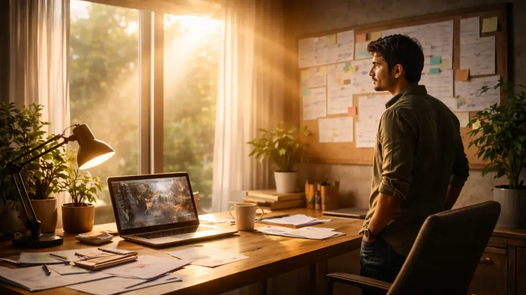 उम्मीद भरे माहौल में खड़ा वीएफएक्स आर्टिस्ट