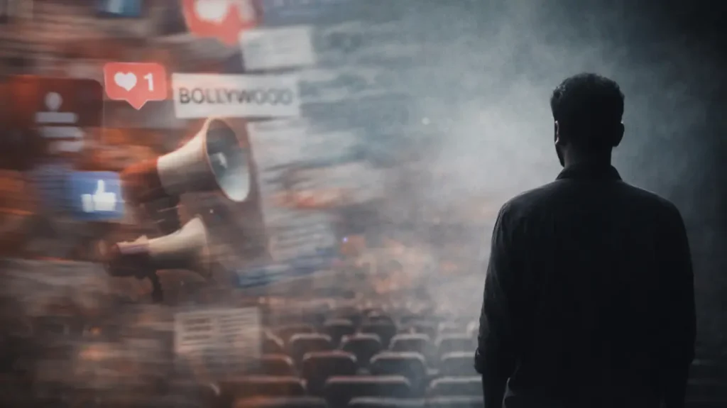 शोर भरे मीडिया माहौल में ख़ामोशी से खड़ा एक दर्शक