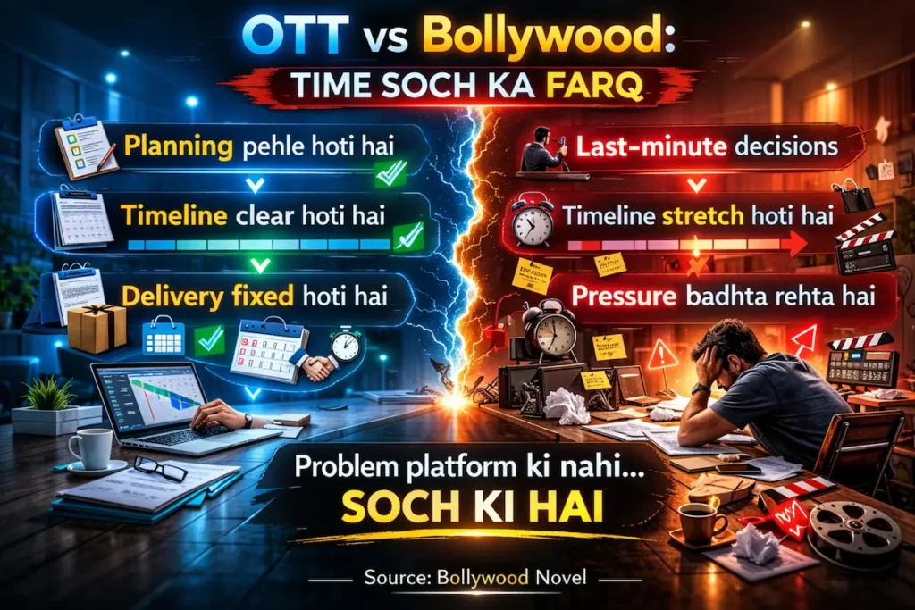 ओटीटी और बॉलीवुड के वर्कफ़्लो में वक़्त और प्लानिंग का साफ़ फर्क