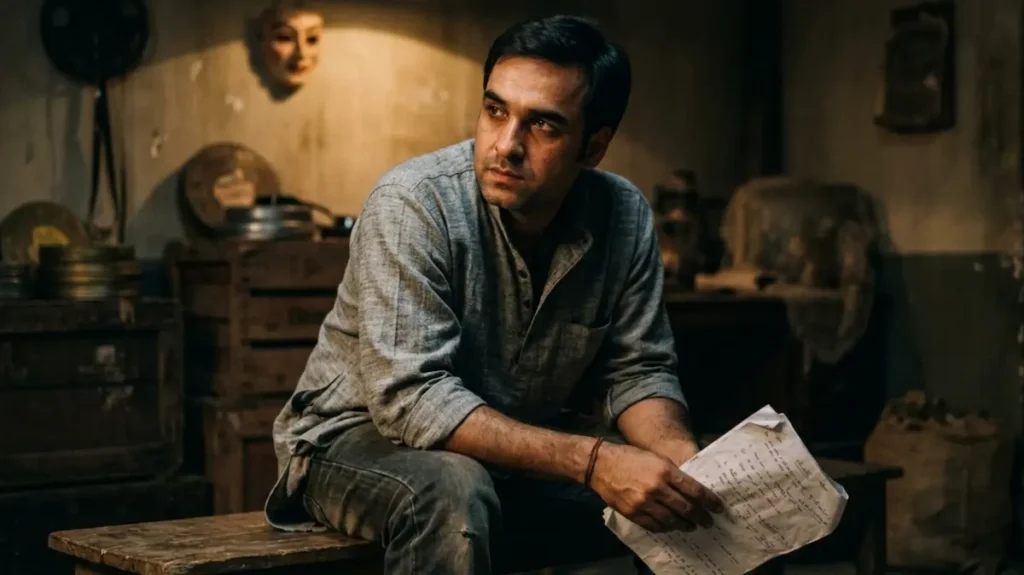 खामोश कमरे में बैठा एक संजीदा कलाकार अपने किरदार की गहराई में डूबा हुआ