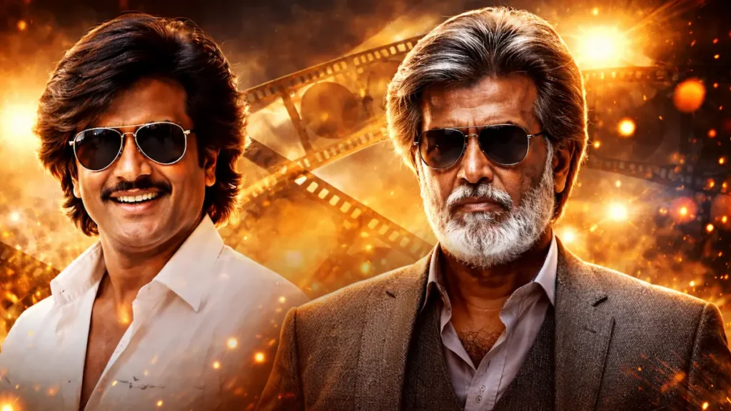 सिनेमैटिक अंदाज़ में सुपरस्टार रजनीकांत का पोर्ट्रेट