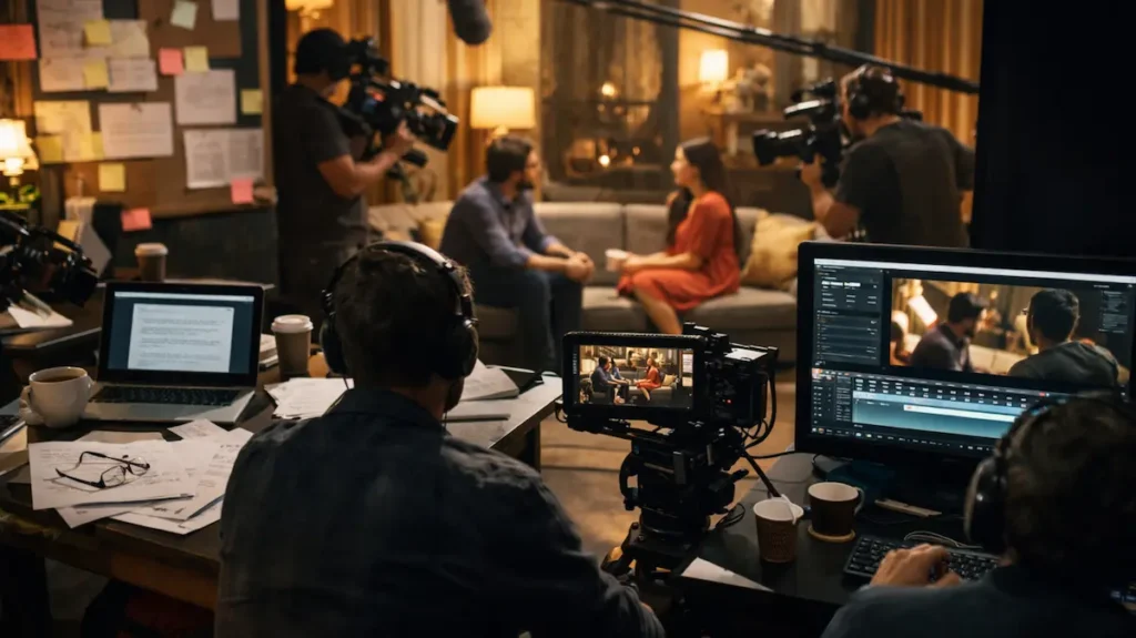 टीवी इंडस्ट्री में कंटेंट प्रोडक्शन और शूटिंग का मंजर