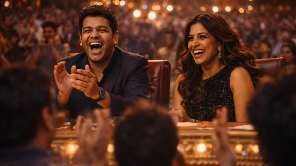 जज पैनल की ज़ोरदार हंसी और तालियों का असर दिखाता लम्हा