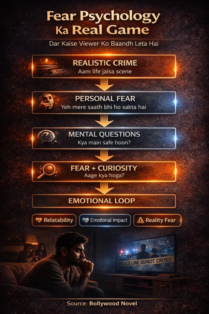 डर का असर दिखाता स्टेप-बाय-स्टेप सिस्टम और viewer की सोच का सफ़र